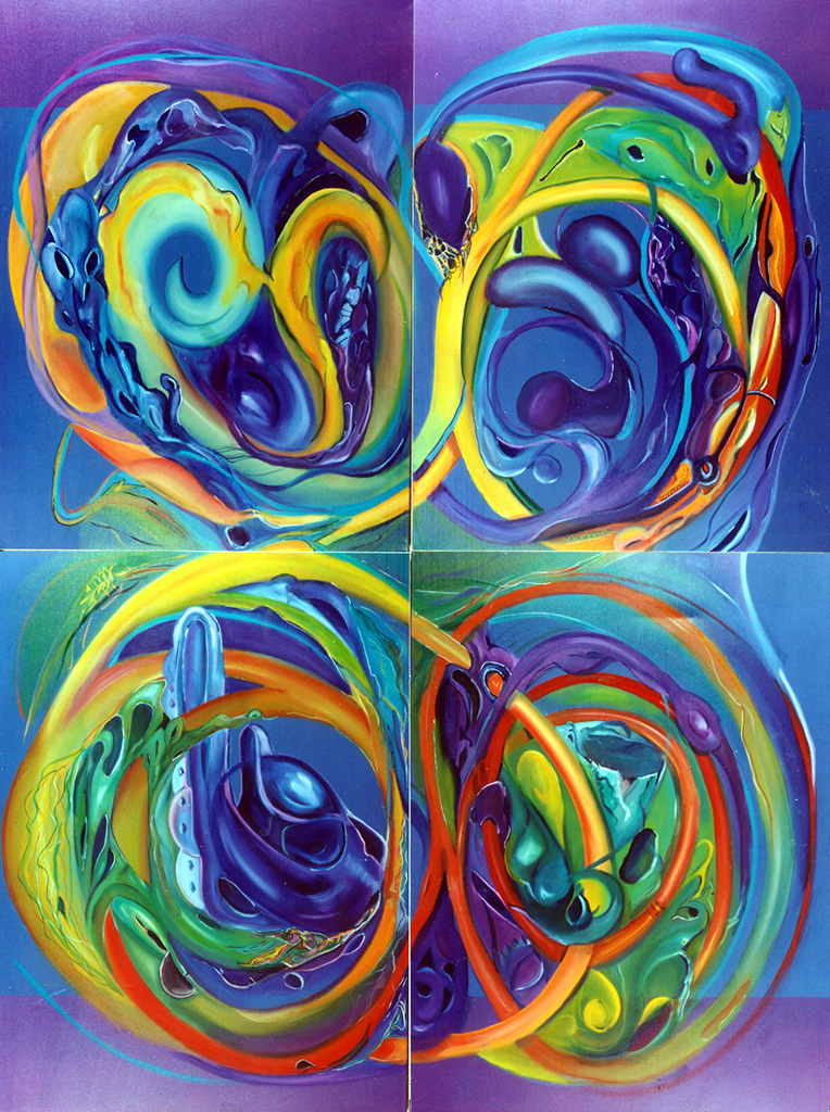 Set 3 of 4 Paintings
